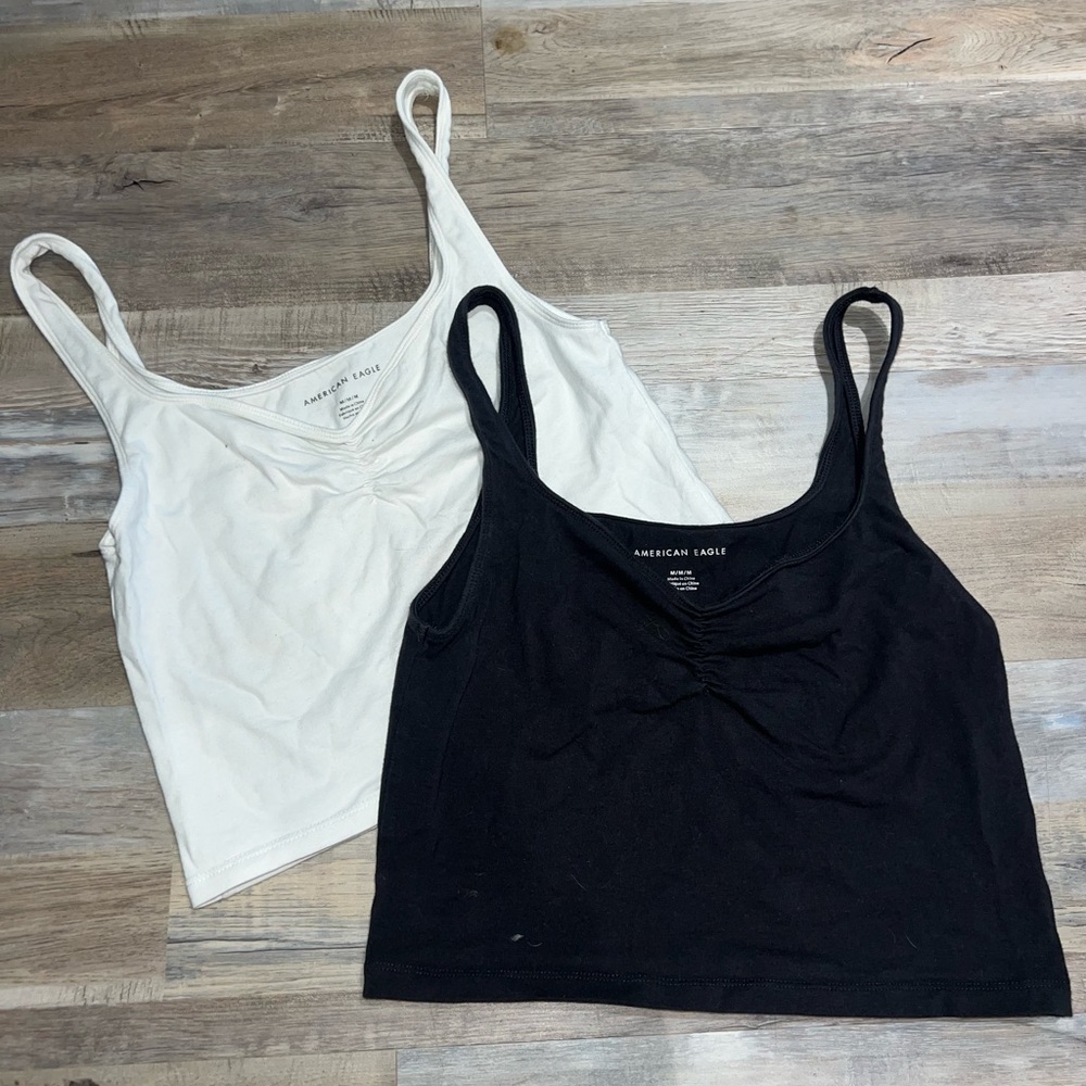 American Eagle cropped tank tops- Set of 2